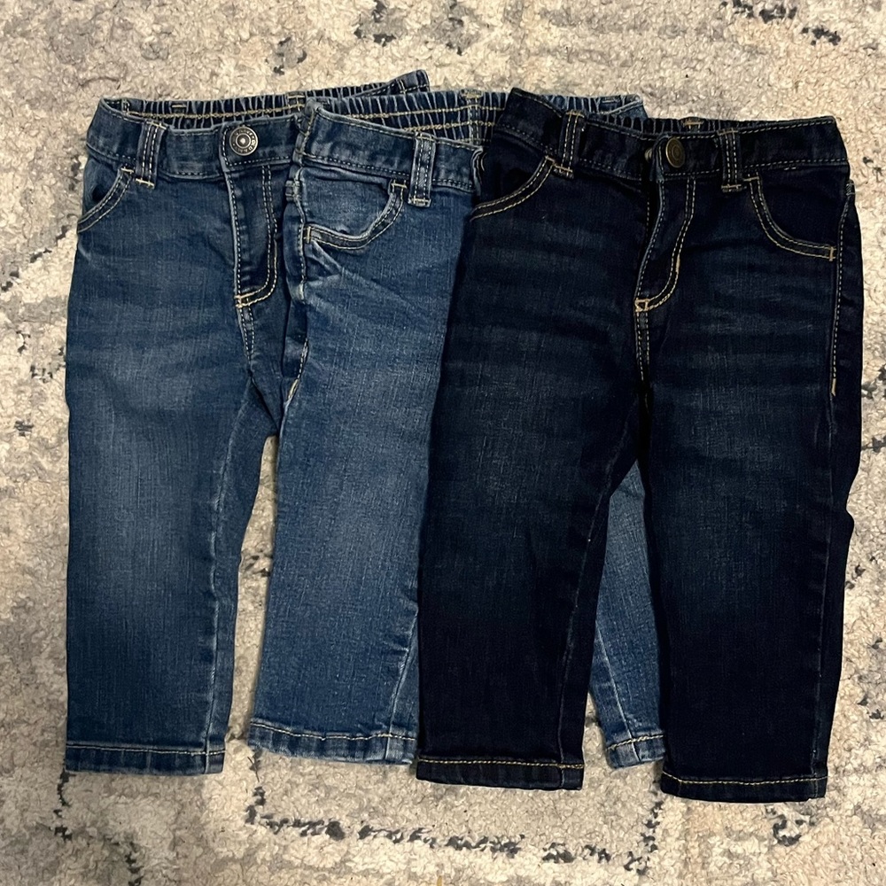 3 pairs size 12-18 mths Old Navy Jeans